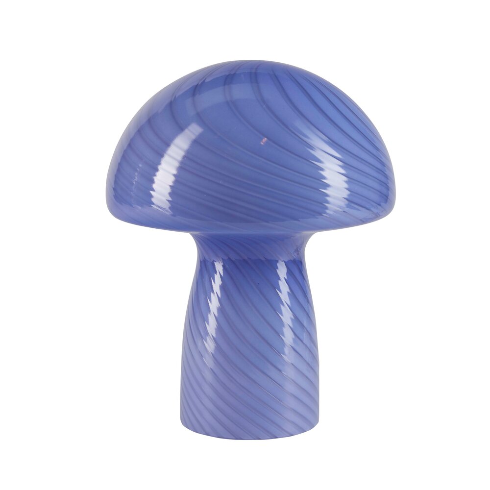 Mushroom bordlampe, blå - H23 cm.