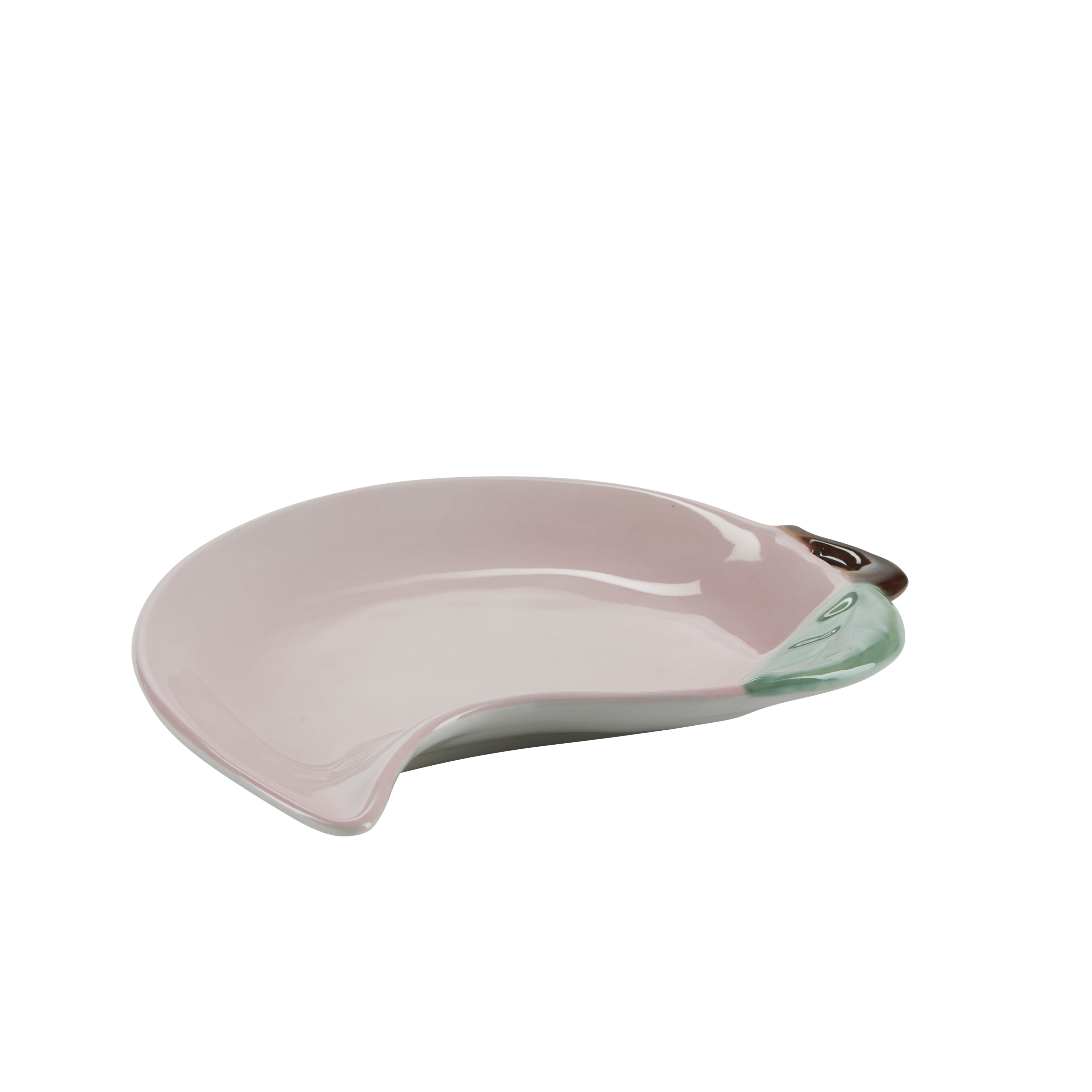 Aubergine tallerken, lilla - L17 cm.