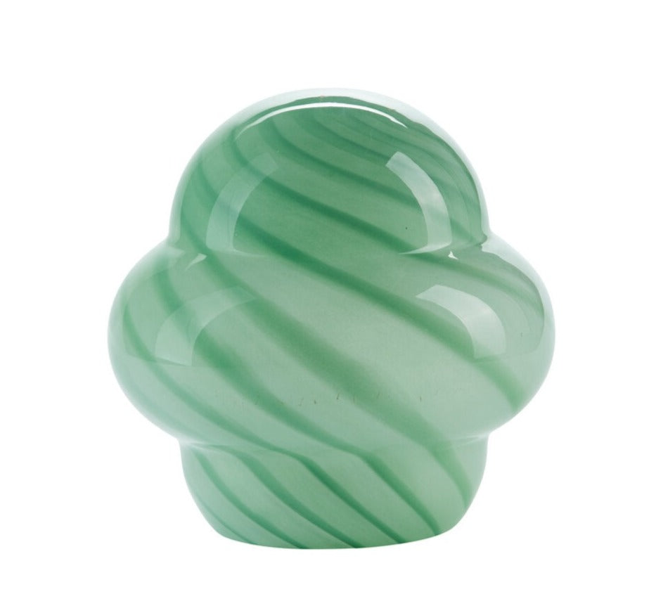 Mushroom Candy bordlampe, grøn - H22 cm.