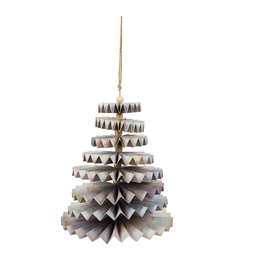 Juletræ papirophæng - H17,5 cm.