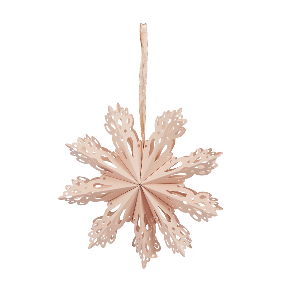 Snefnug papirophæng - H15 cm.