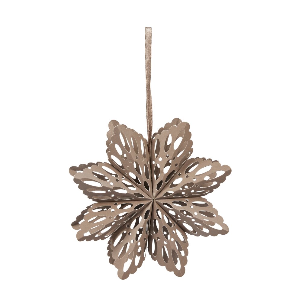 Snefnug papirophæng - H15 cm.