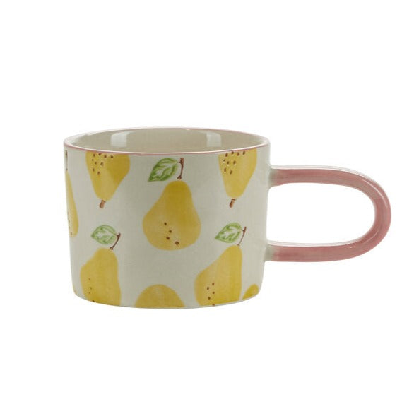 Fruity pærer krus, hvid/gul - 300 ml