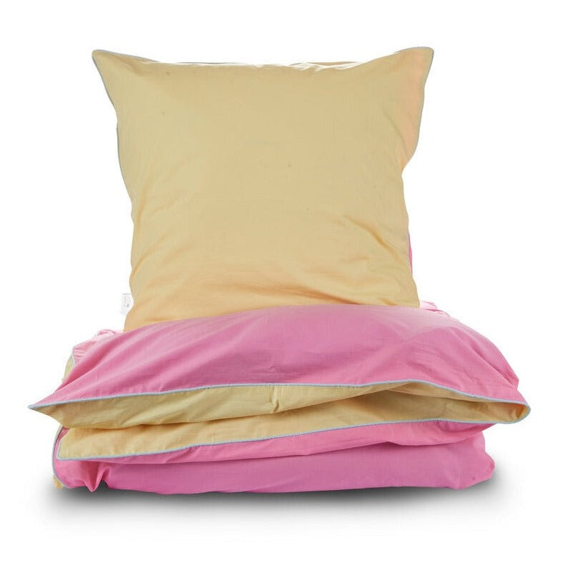 Color Combo sengesæt - gul/pink