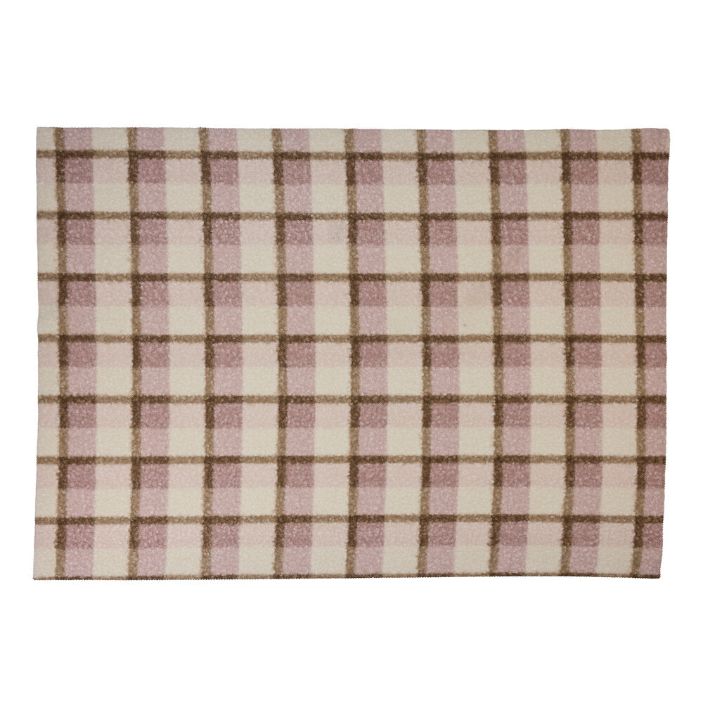 Ternet tæppe, rosa - 130x170 cm