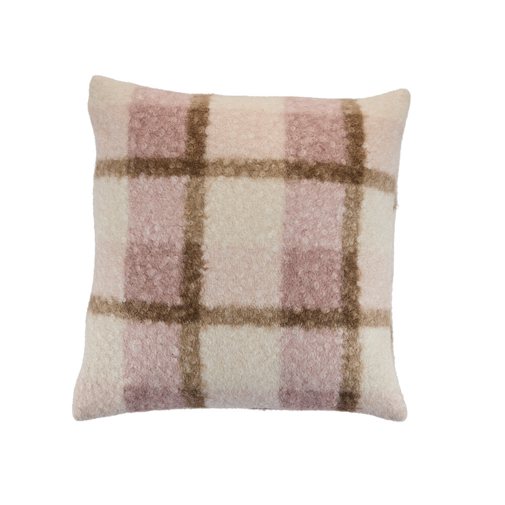 Ternet pude, rosa - 45x45 cm