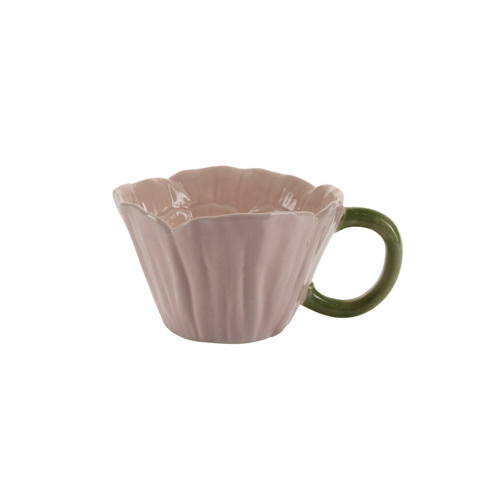 Blomster krus, Pink - H6,5 cm