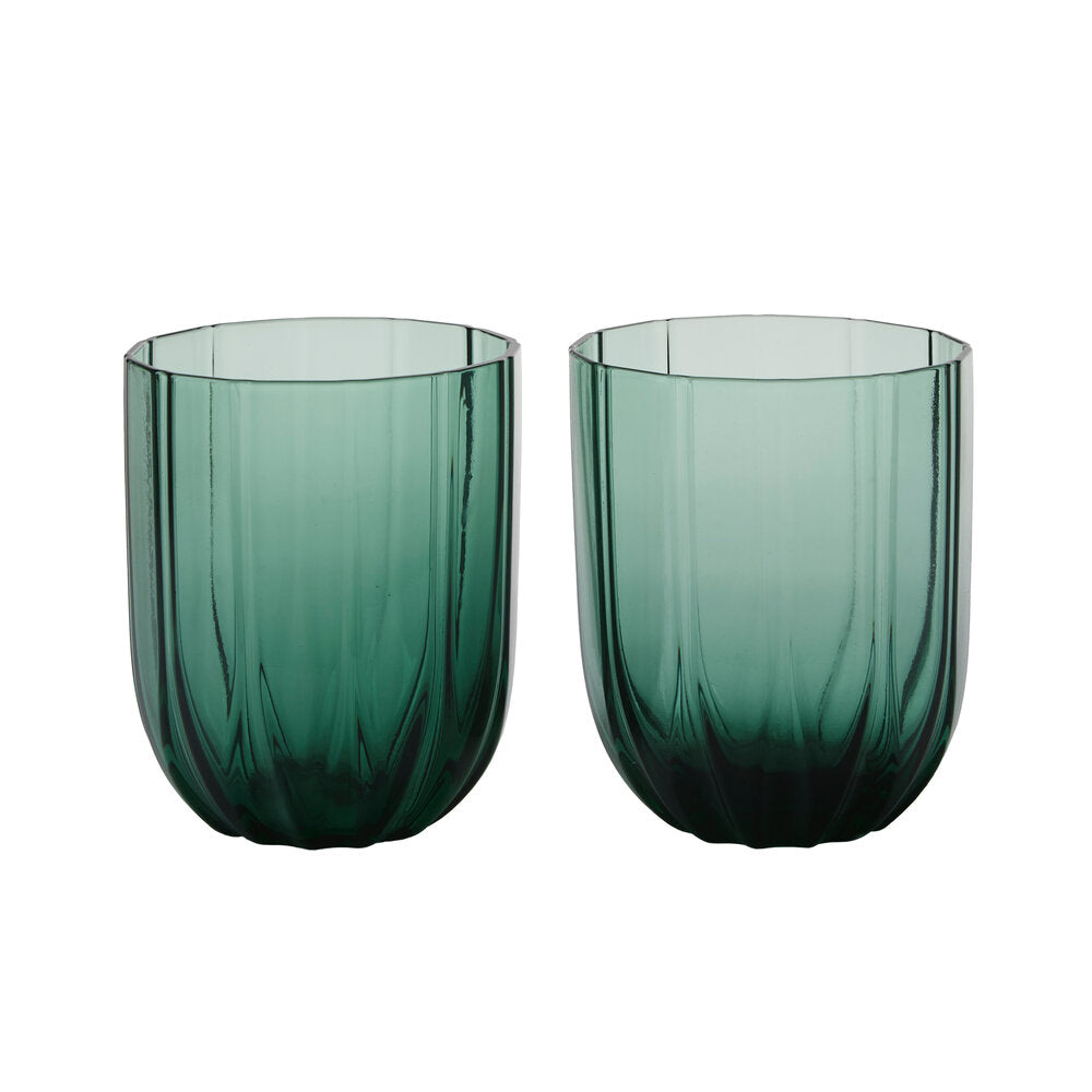 Drikkeglas, 2 stk. - Grøn