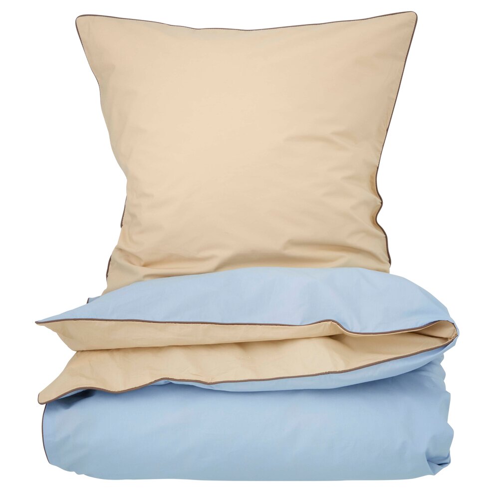 Color Combo sengesæt - blå/beige