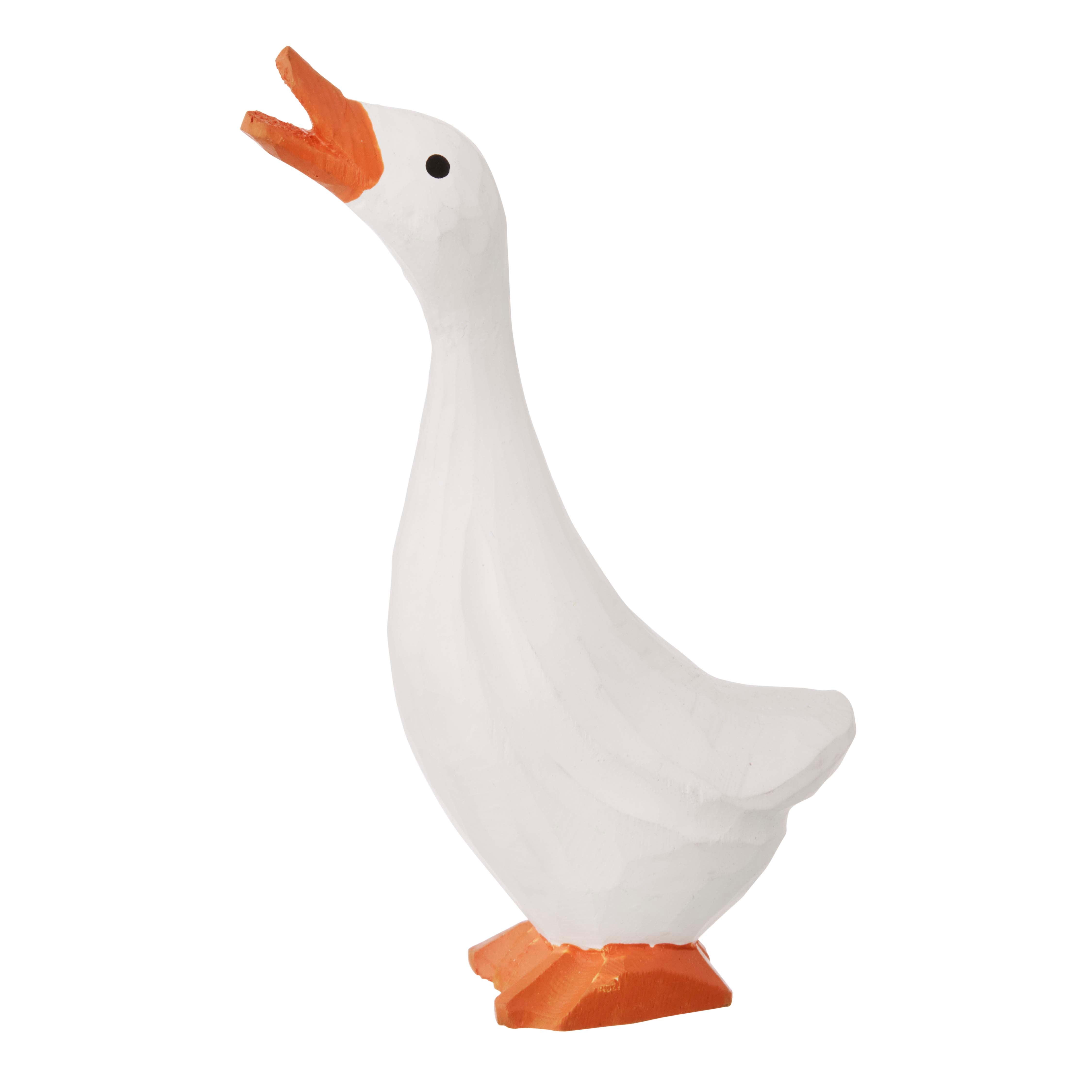 Gås træfigur, hvid