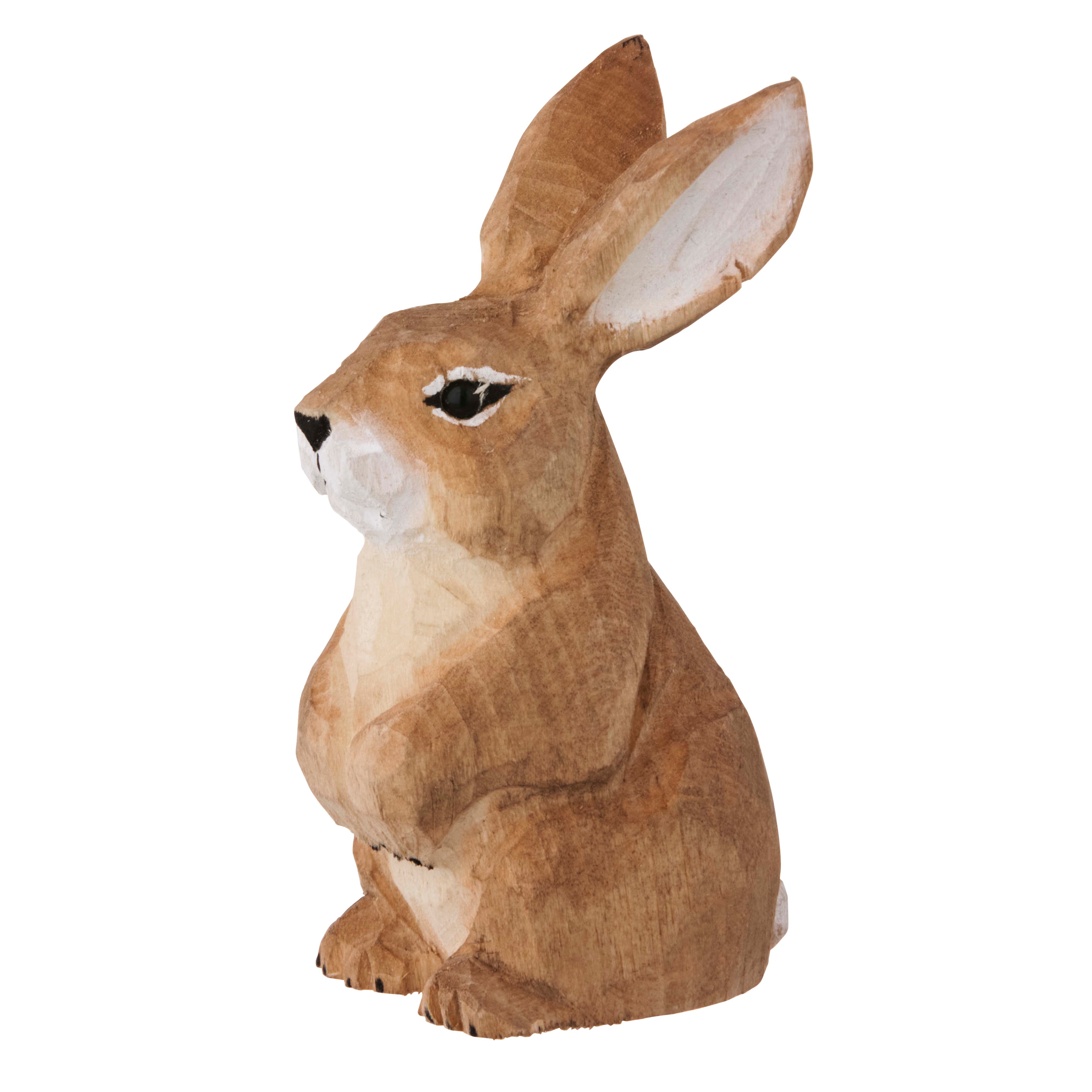 Kanin træfigur - brun