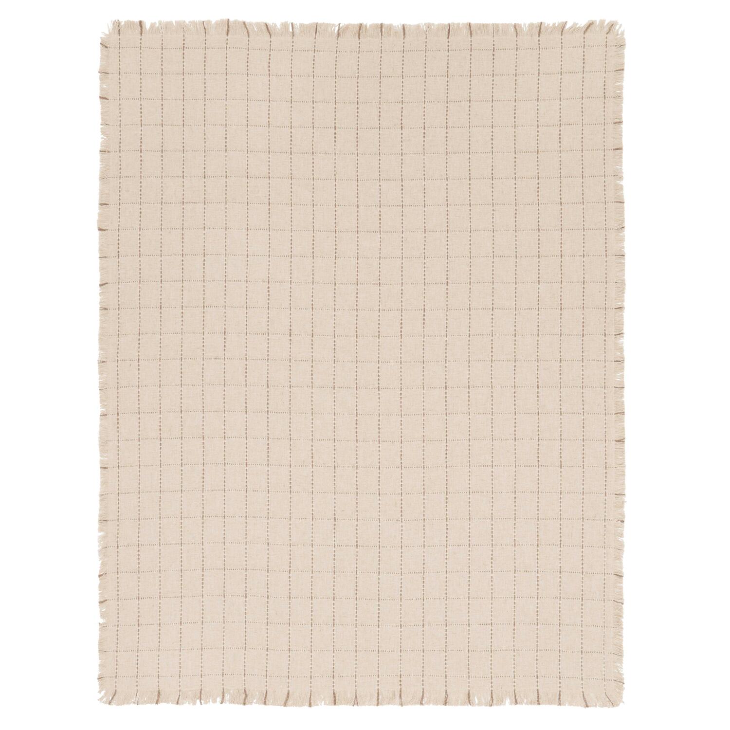 Ternet tæppe, beige/grå - 130x170 cm