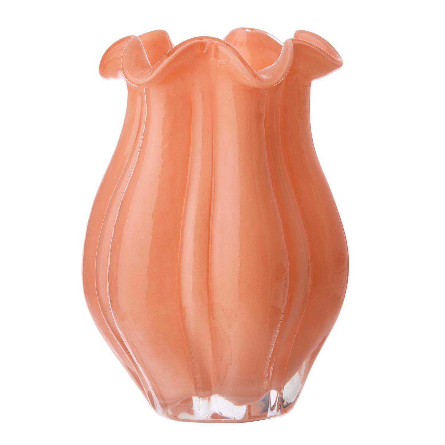 vase, orange- H19 cm