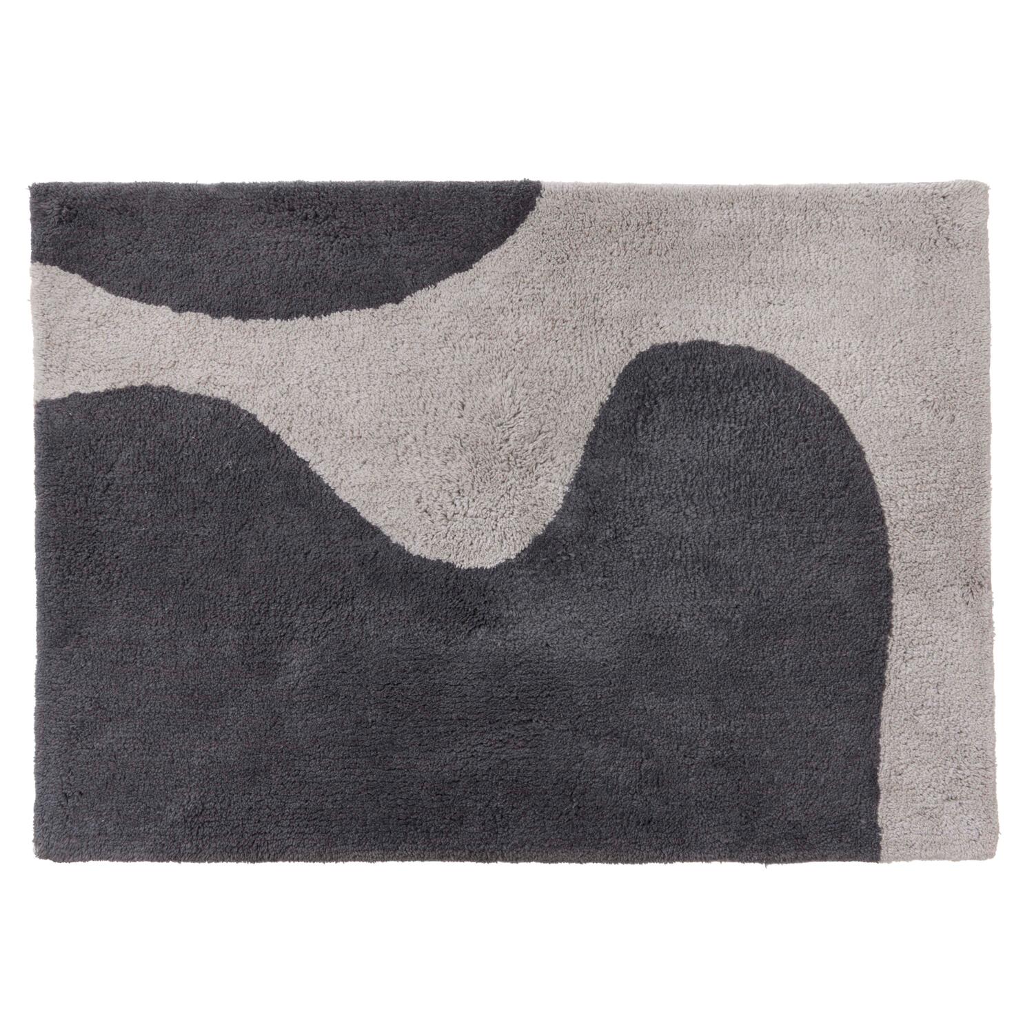 New swirl bademåtte, grå - 50x70cm