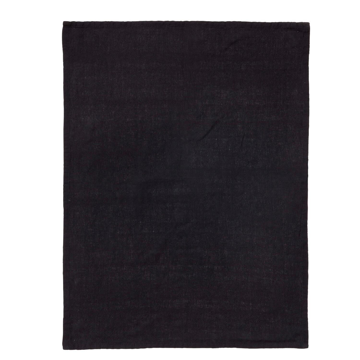 Viskestykke, sort - 50x70 cm.