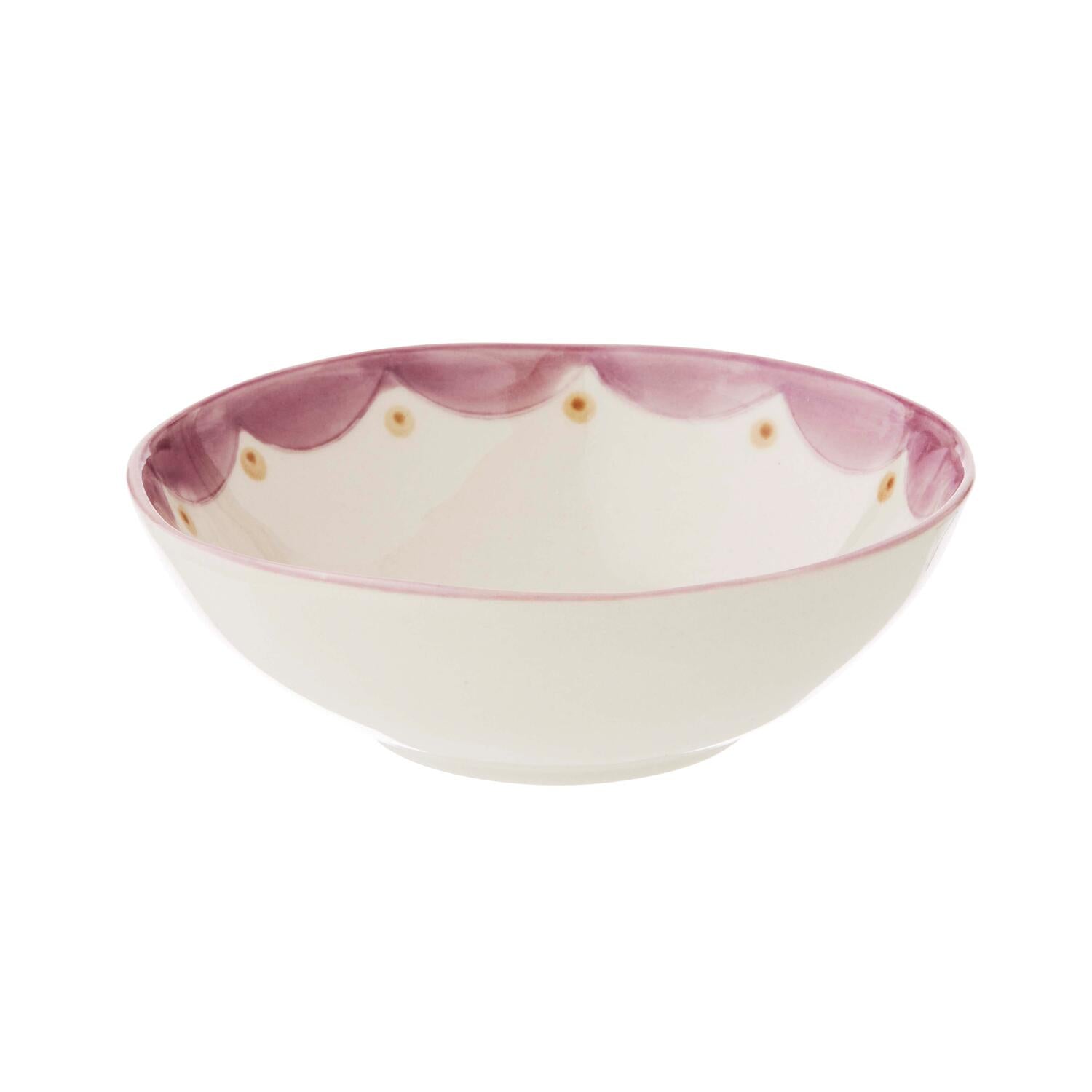 Aqua lille skål m. krabbe, brun/lilla -D13 cm