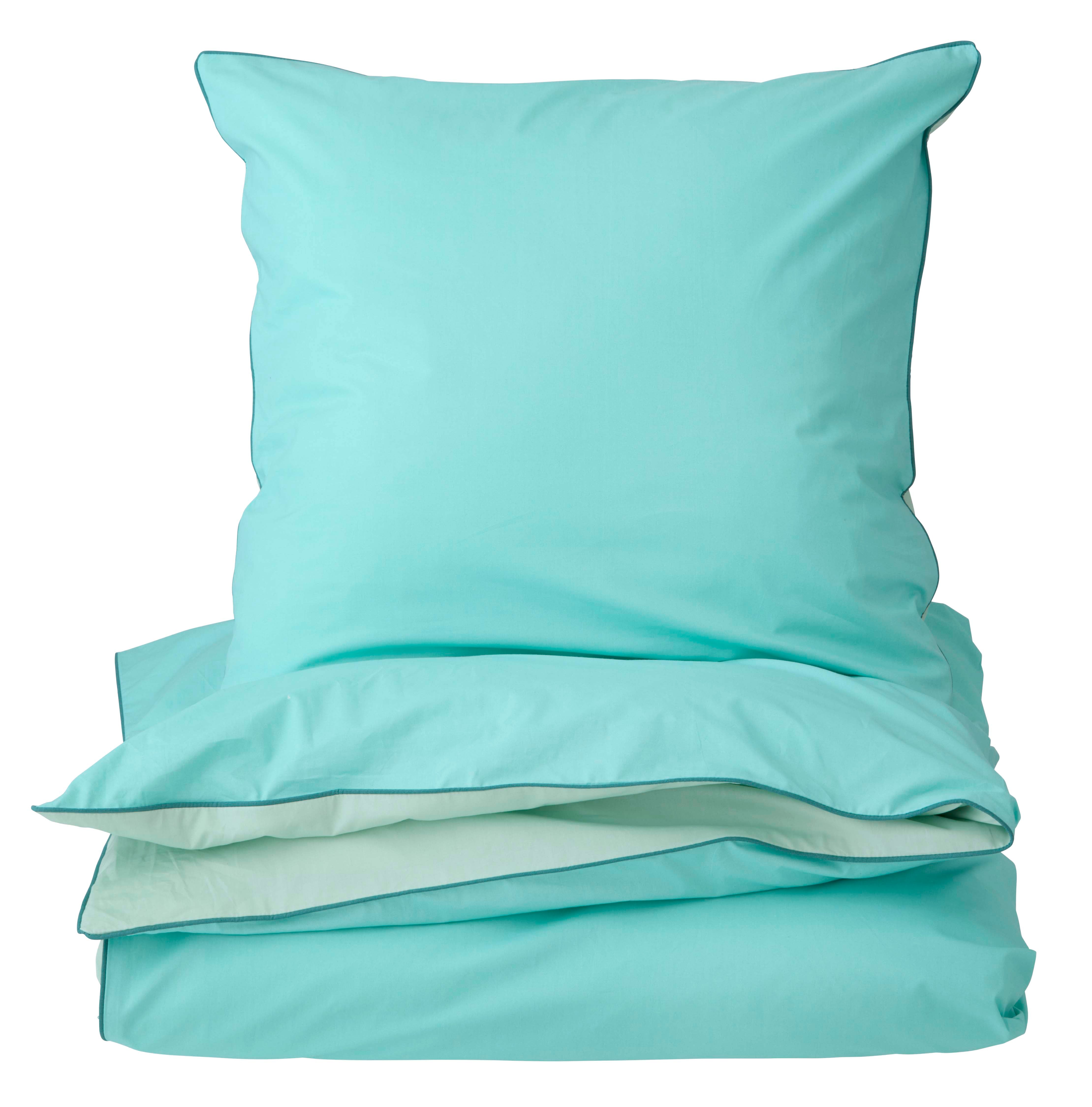 Color Combo sengesæt - blå/grøn