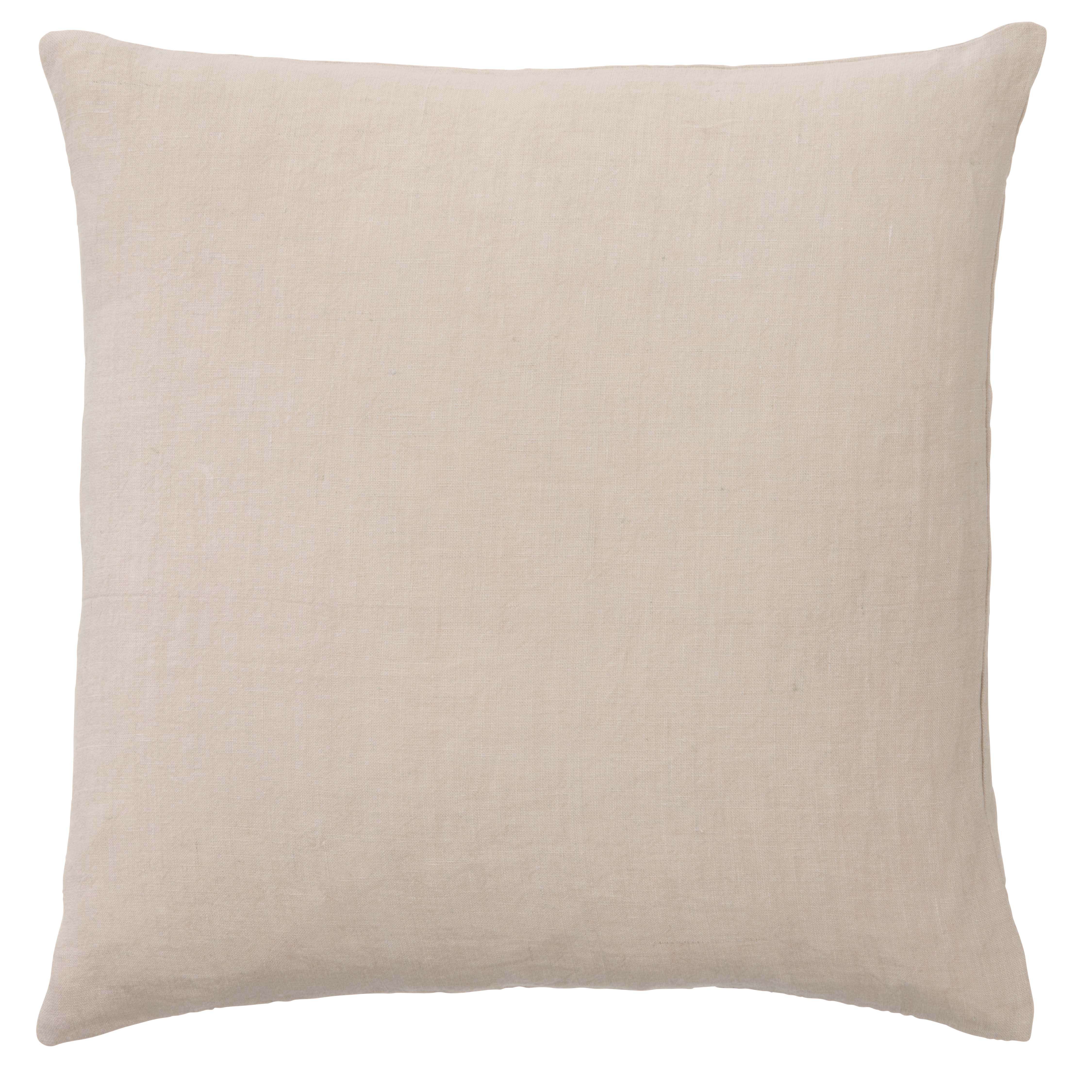 Hør pyntepude, beige - 50x50 cm.