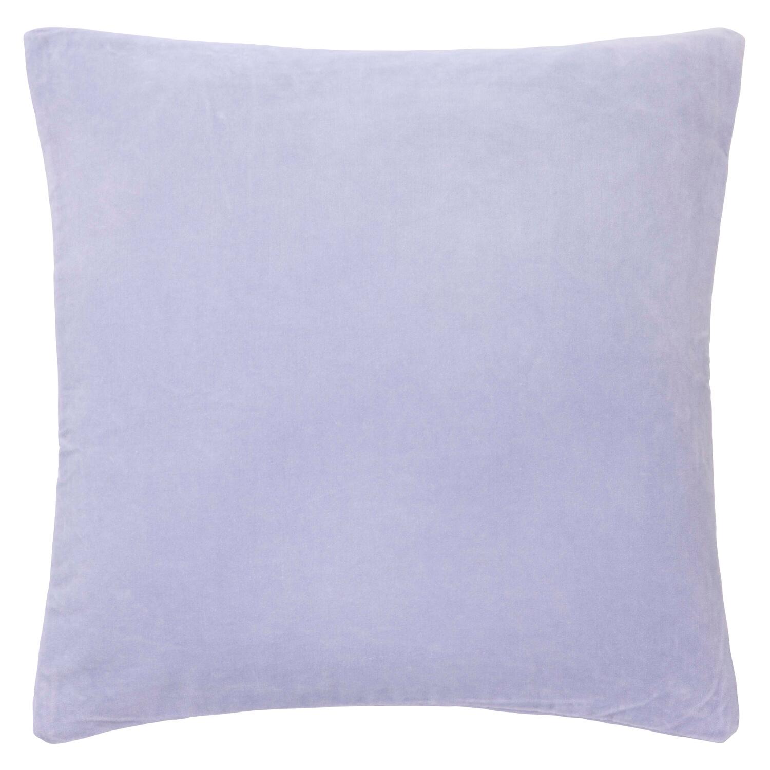 Velour pude, lyse lilla- 50x50cm