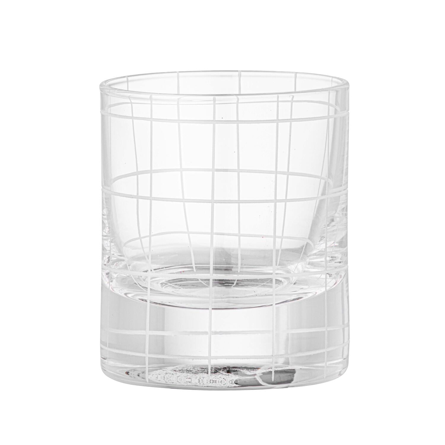 Drikkeglas m. tern . H9 cm