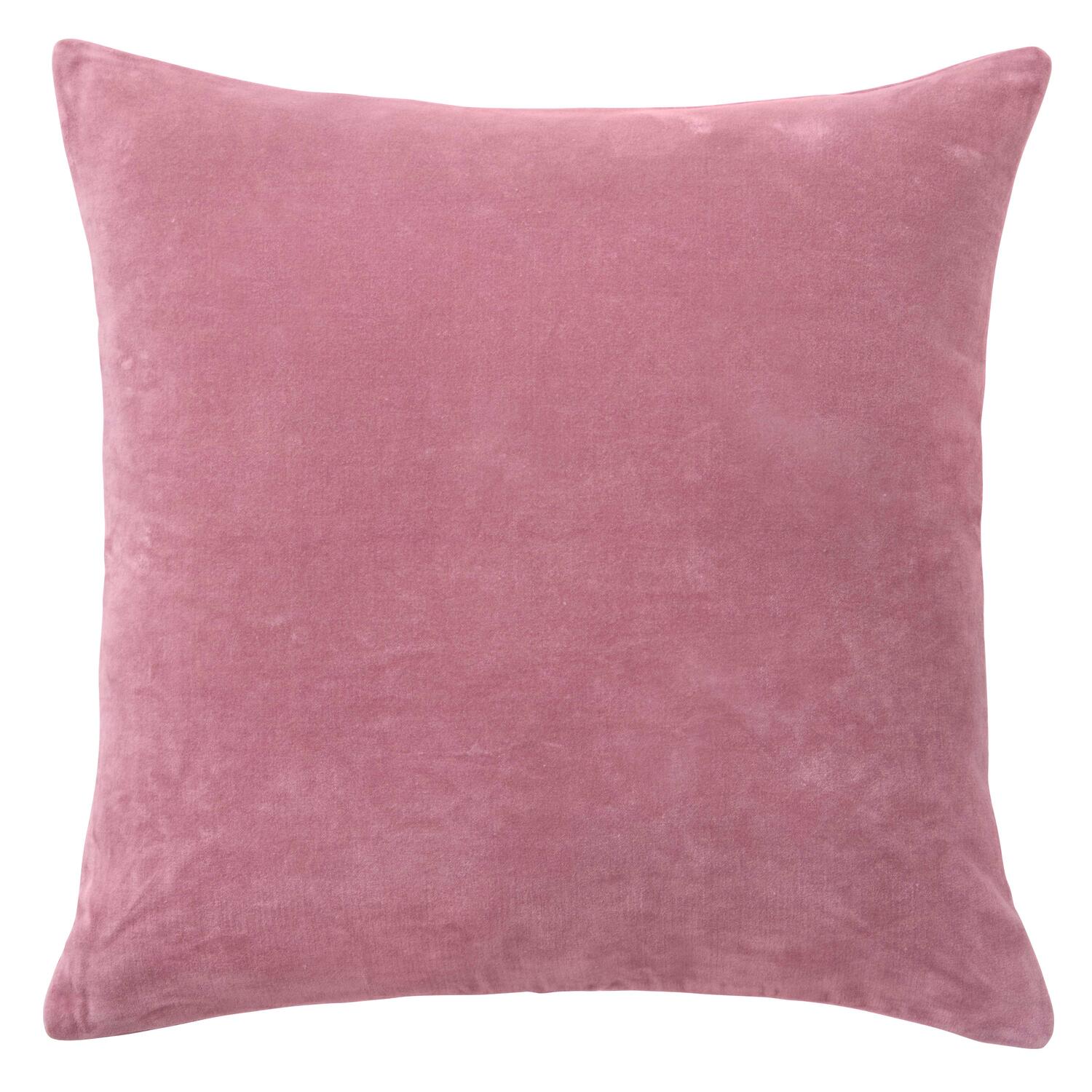 Velour pude, Heather rose - 50x50 cm.