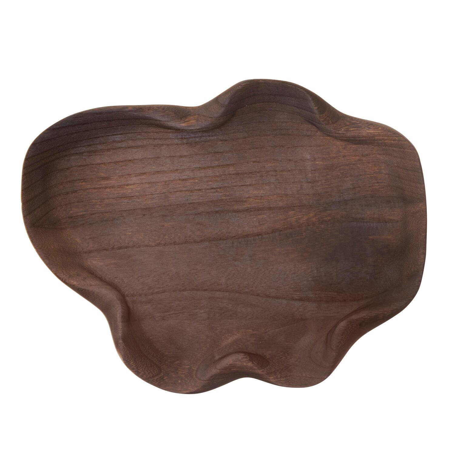 Bakke, mørkt træ - 34x27 cm