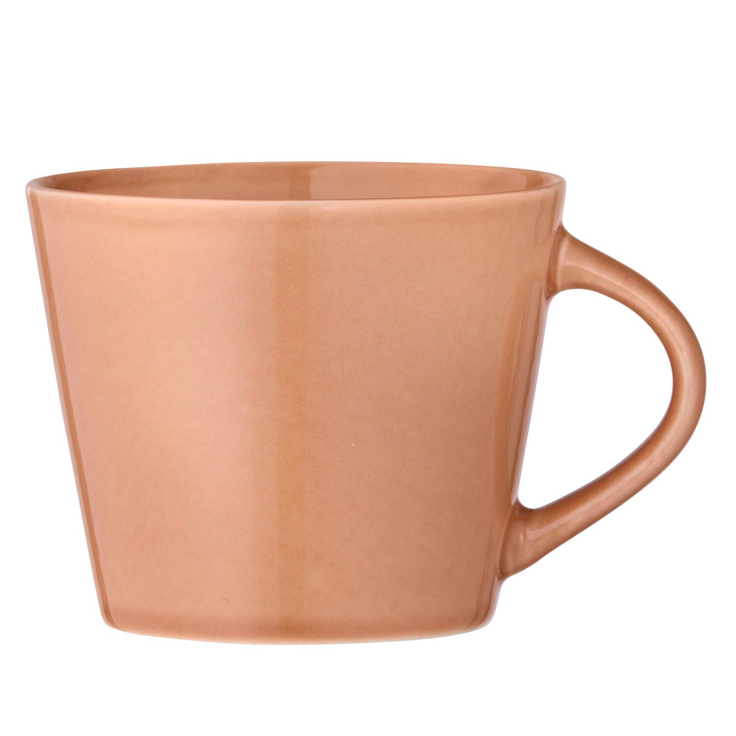 Krus med hank, orange - 260 ml.