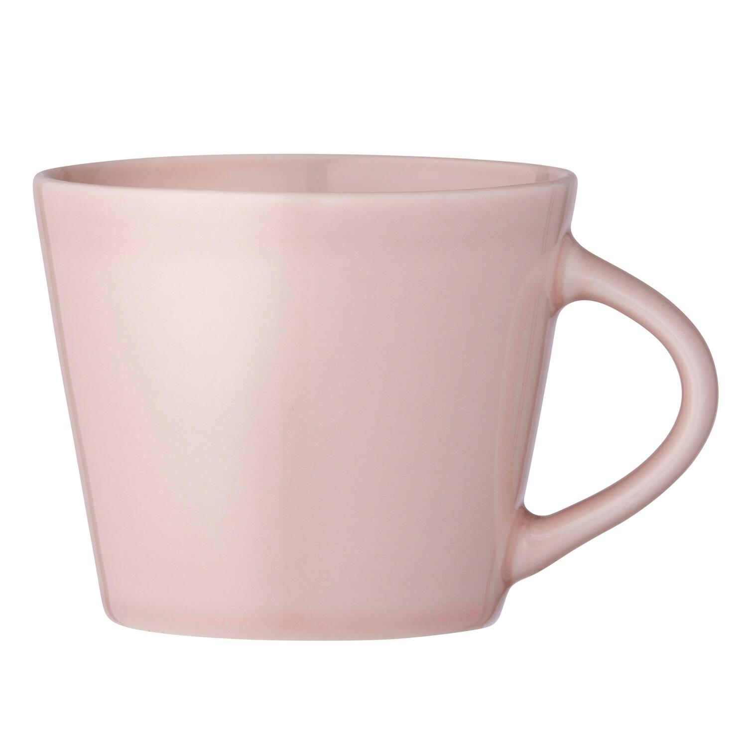 Krus med hank, rosa - 260 ml.