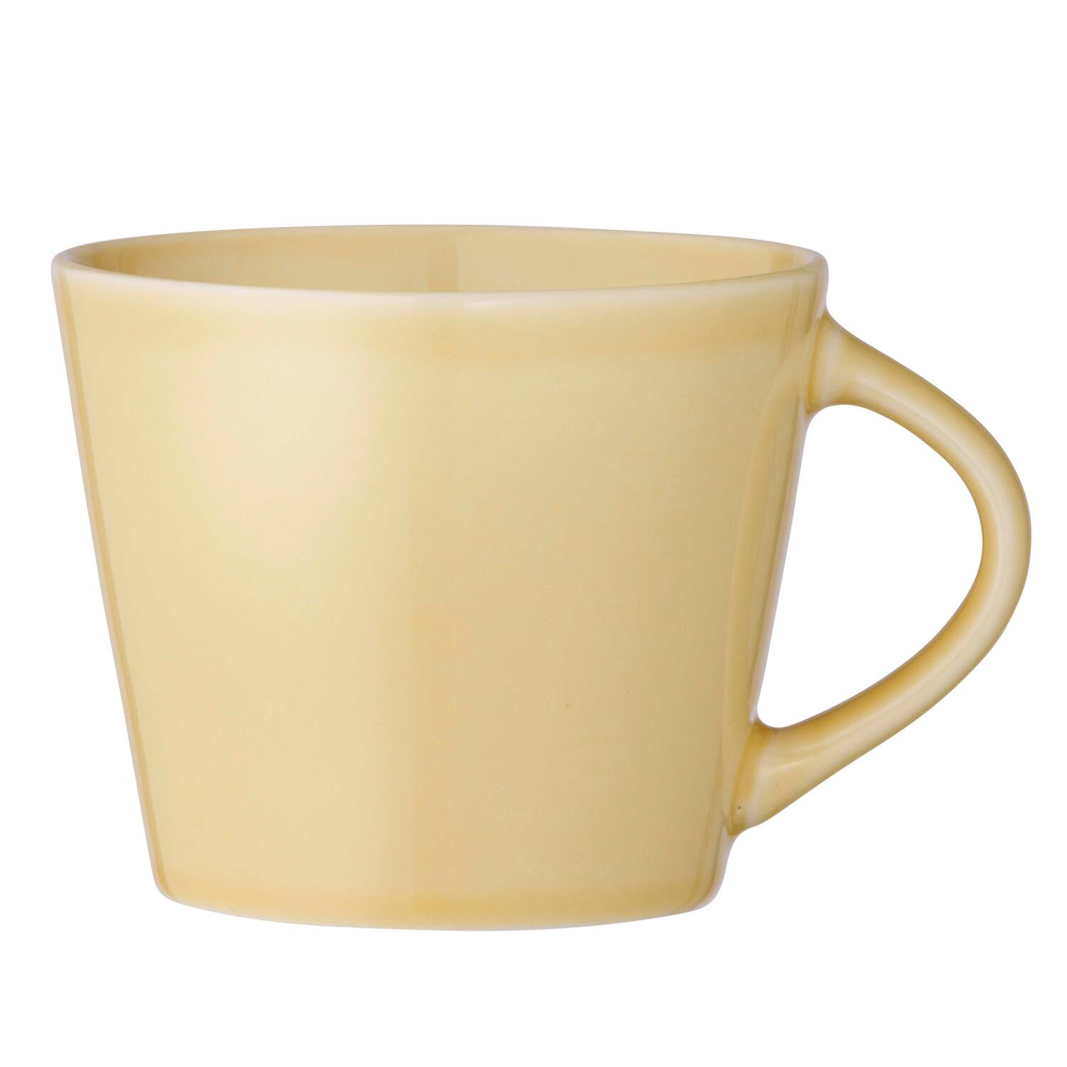 Krus med hank, gul - 260 ml.