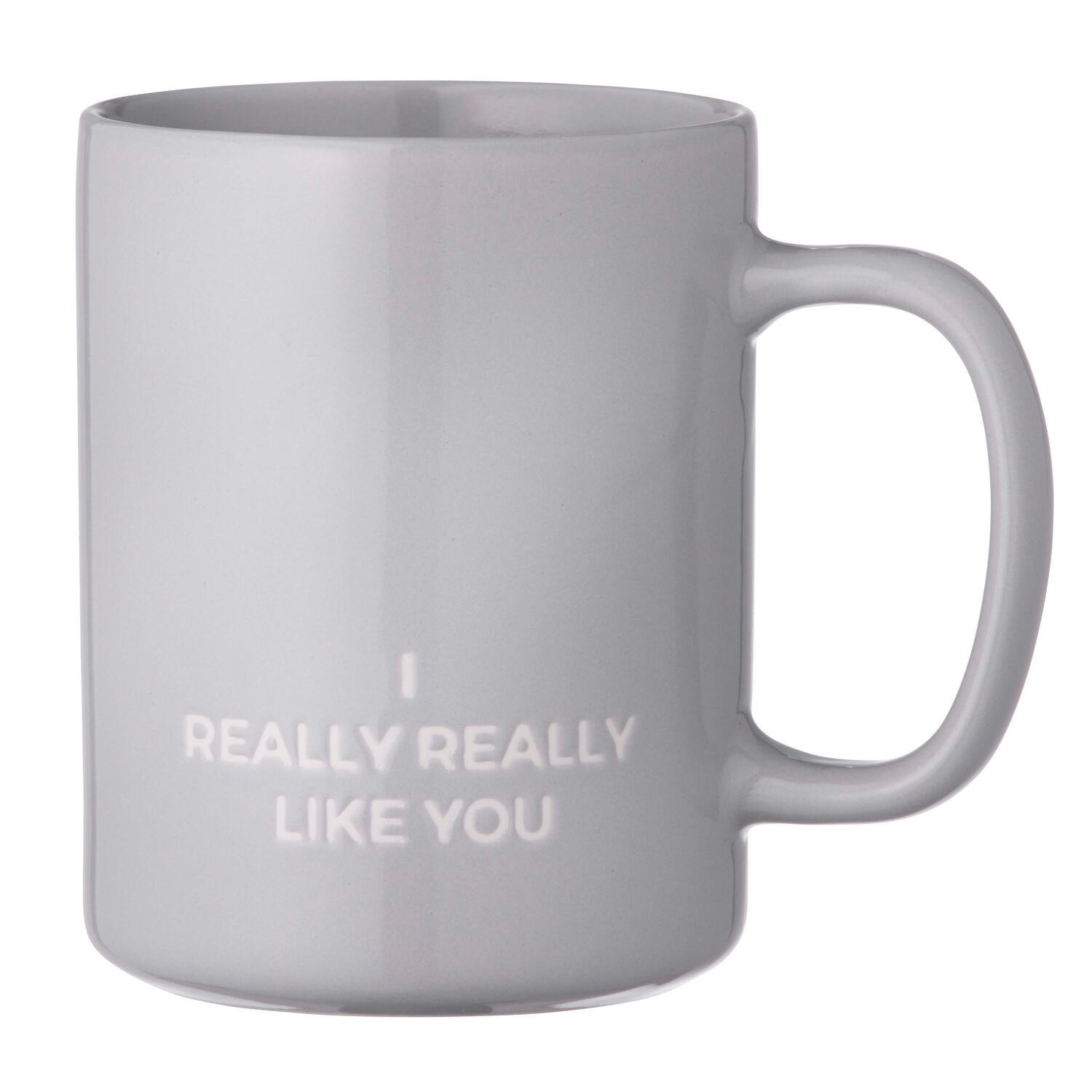 Krus, I really really like you - grå