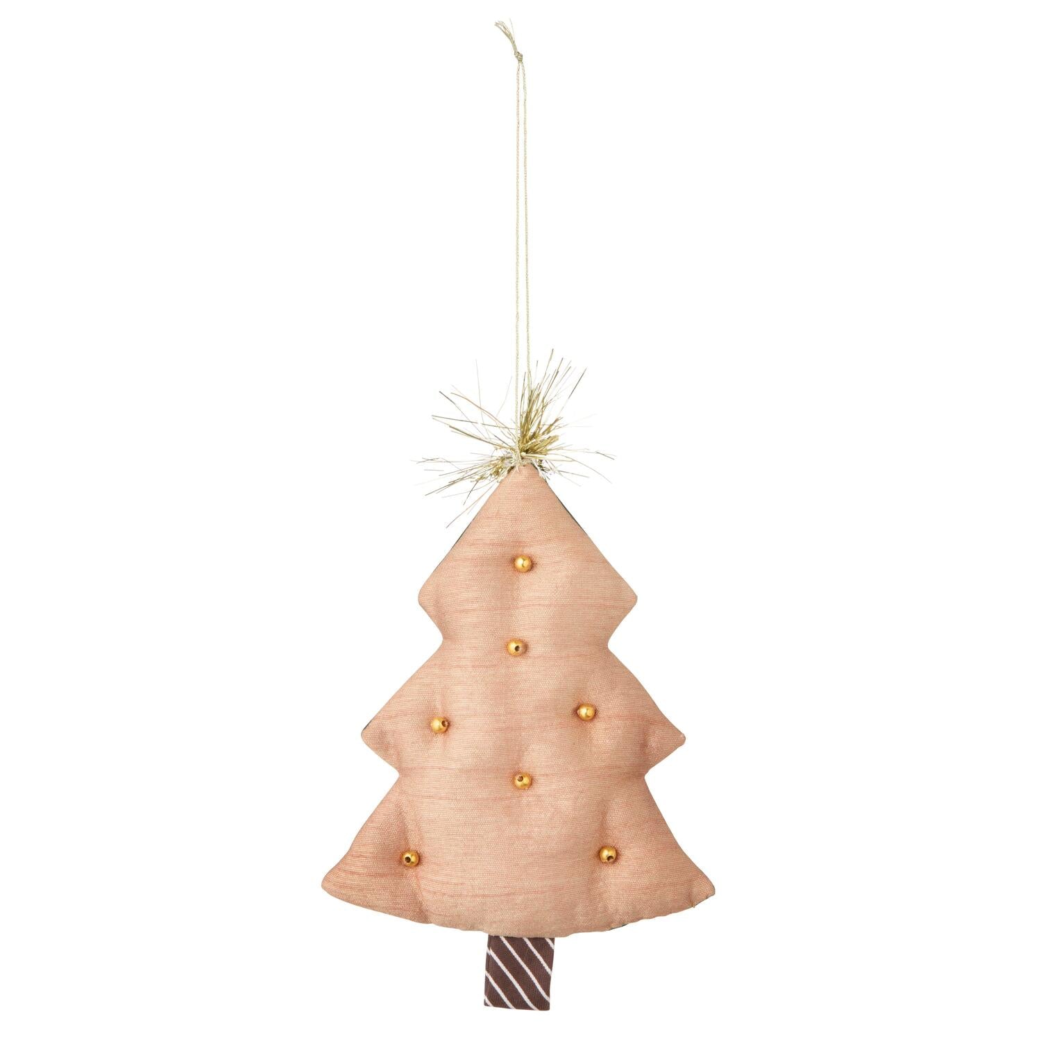 x Lisbeth Beck juletræ juleophæng - orange/grøn