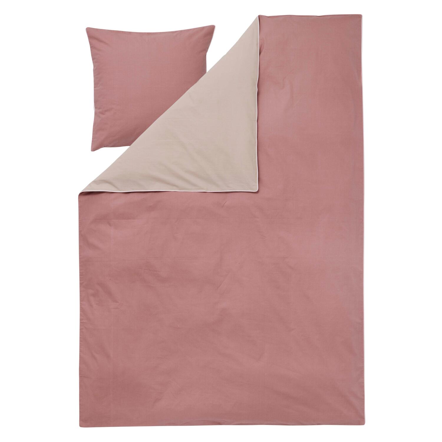 Color Combo sengesæt - Burlwood/Feather Grey/Pink