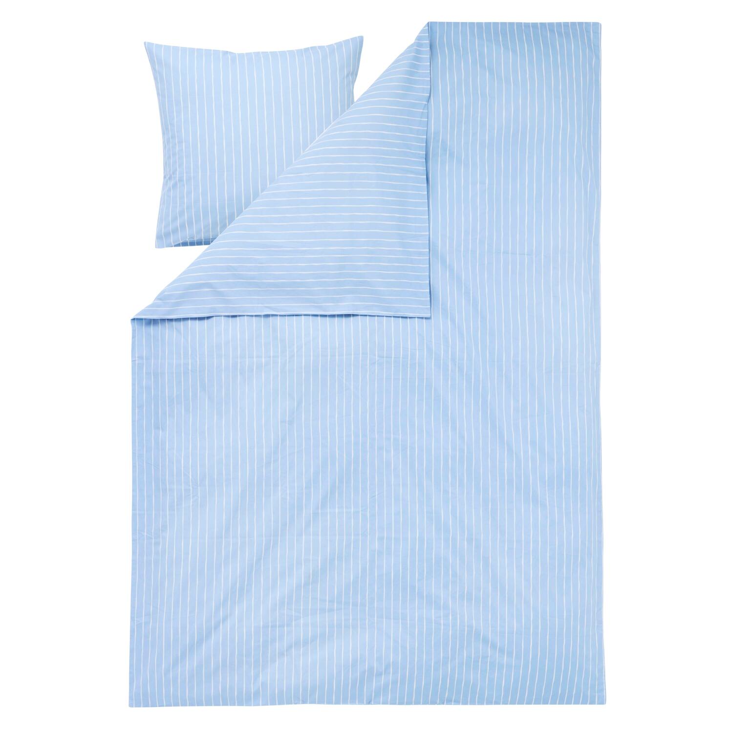 Painted Stripe sengesæt - Blue Fog