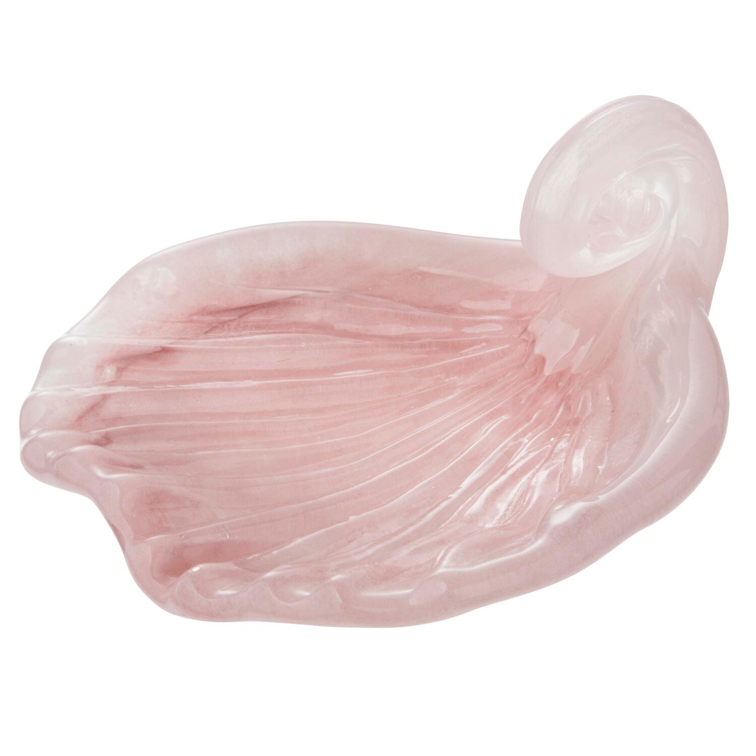 Musling skål, rosa - L13 cm