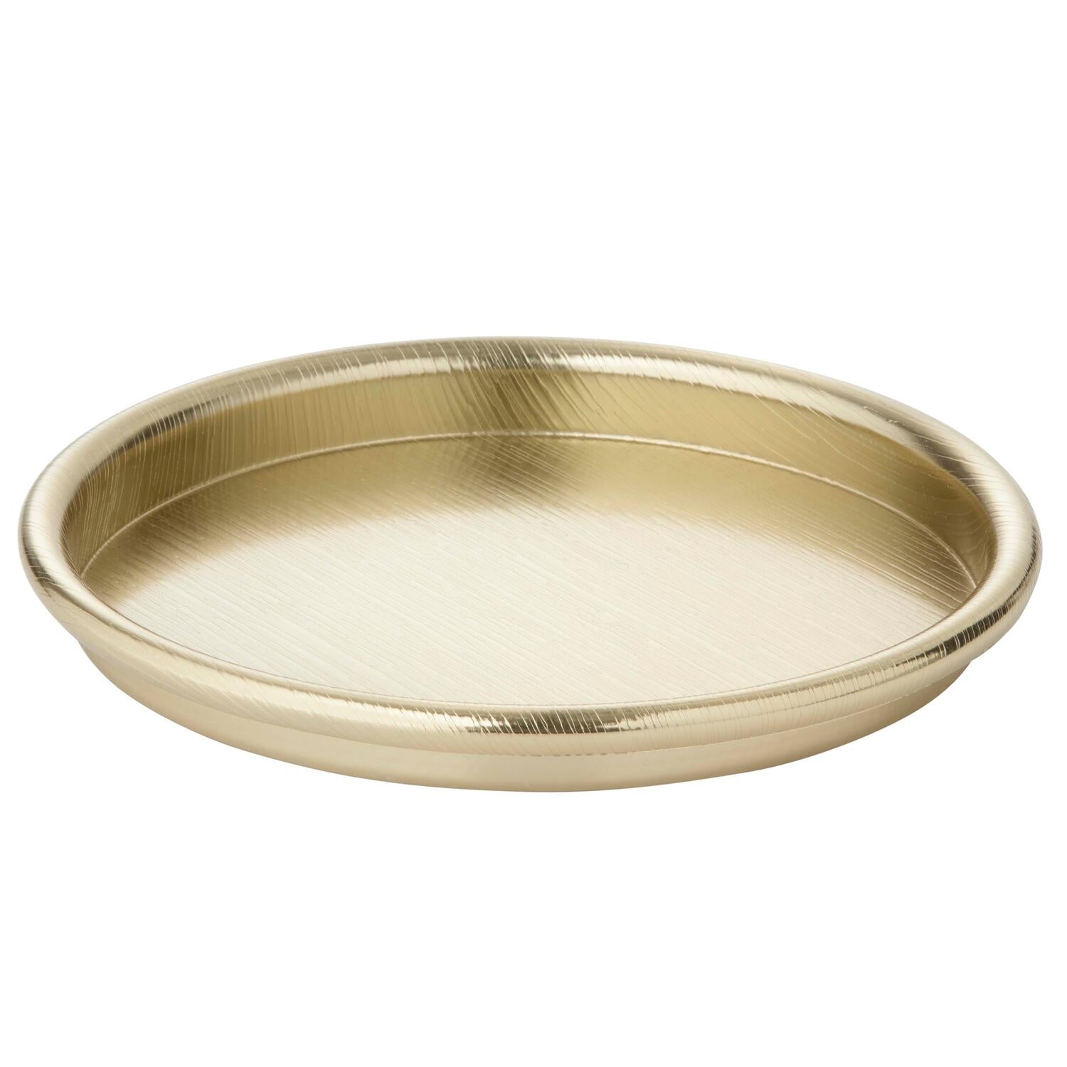 Bakke, guldfarvet - Ø30 cm