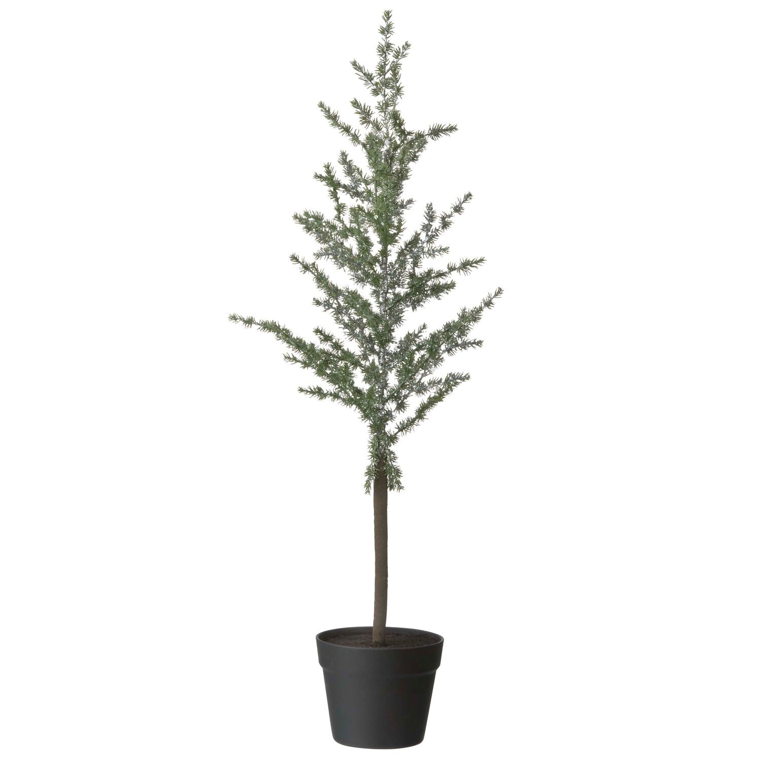 Kunstigt træ, H90 cm - Sølvglimmer