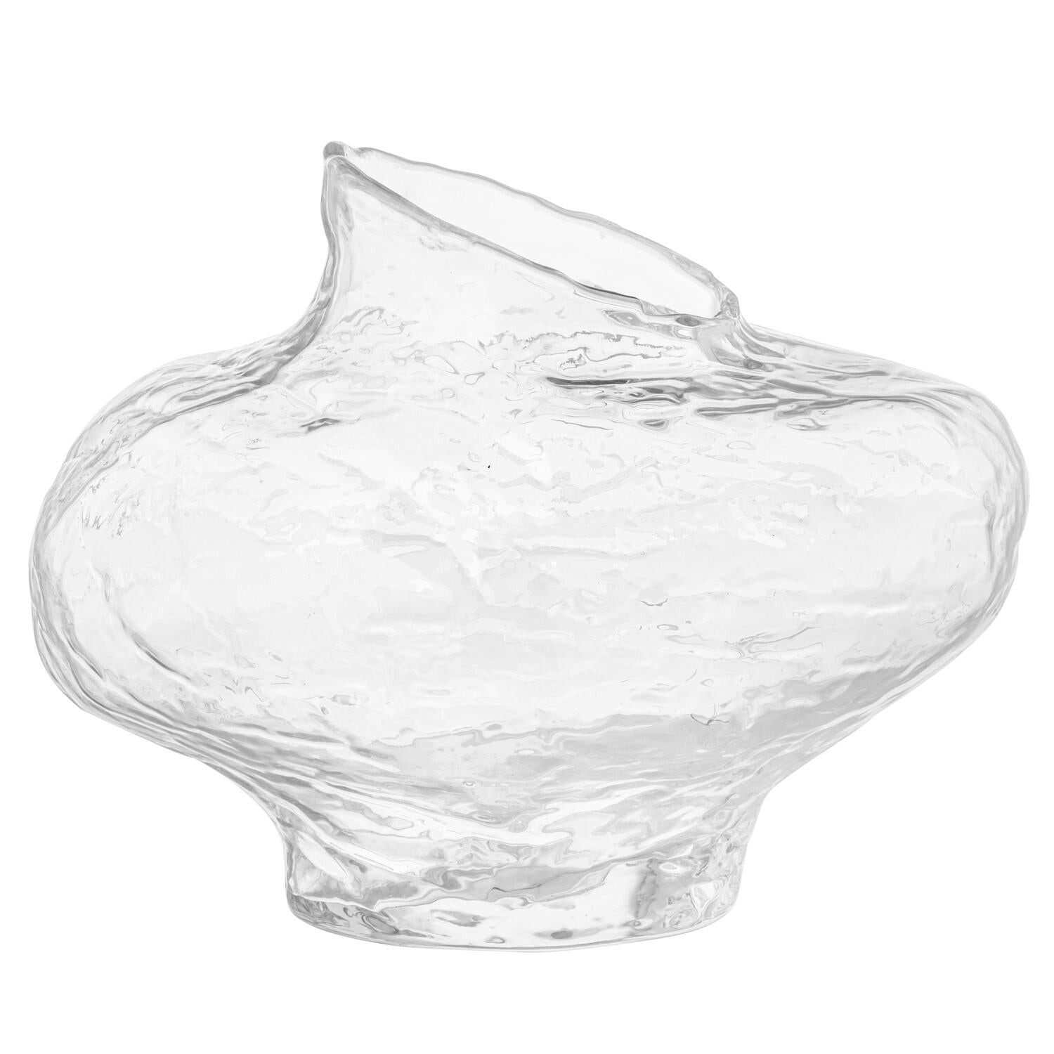 Curve vase, klar - H25 cm