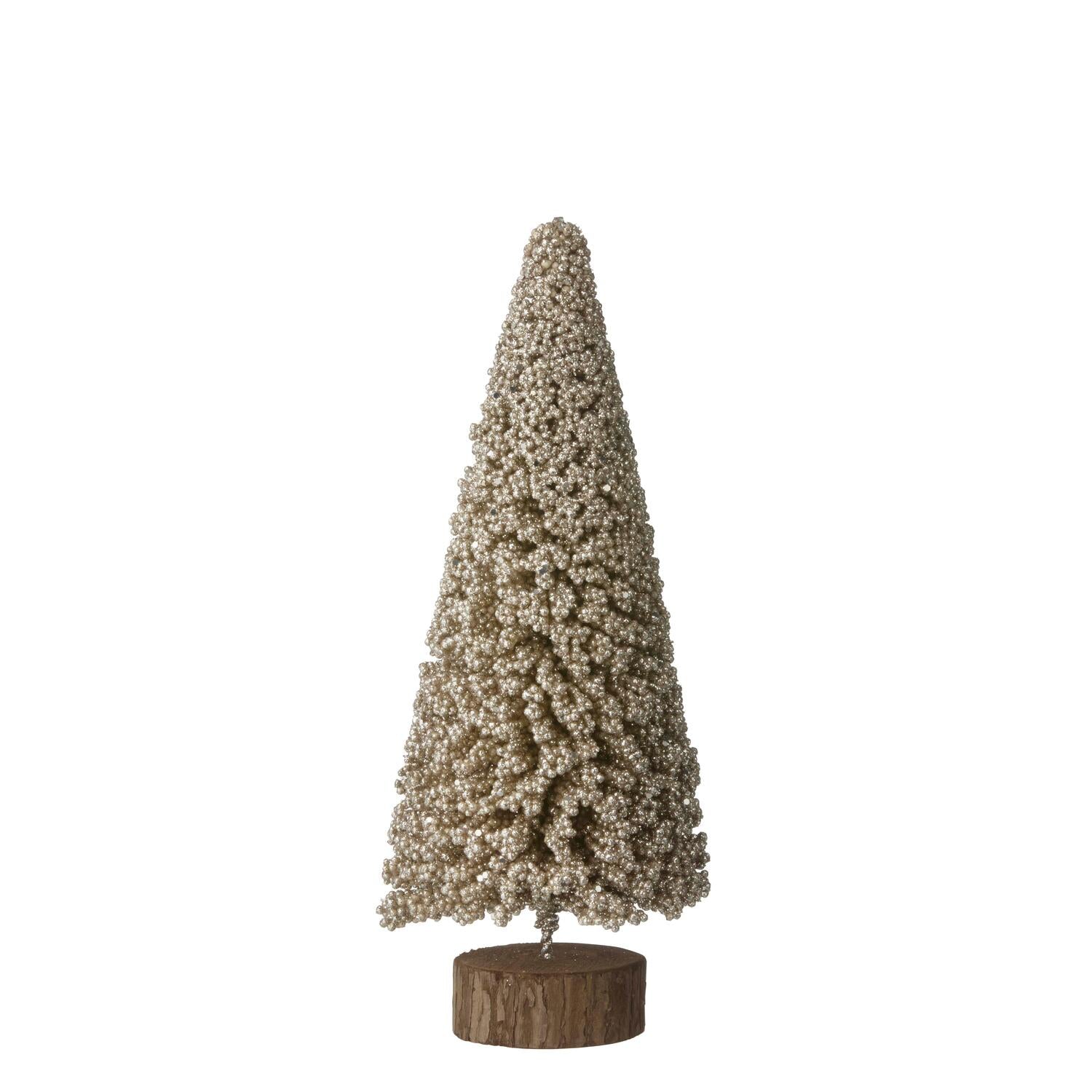 Juletræ, guldfarvet - H30 cm