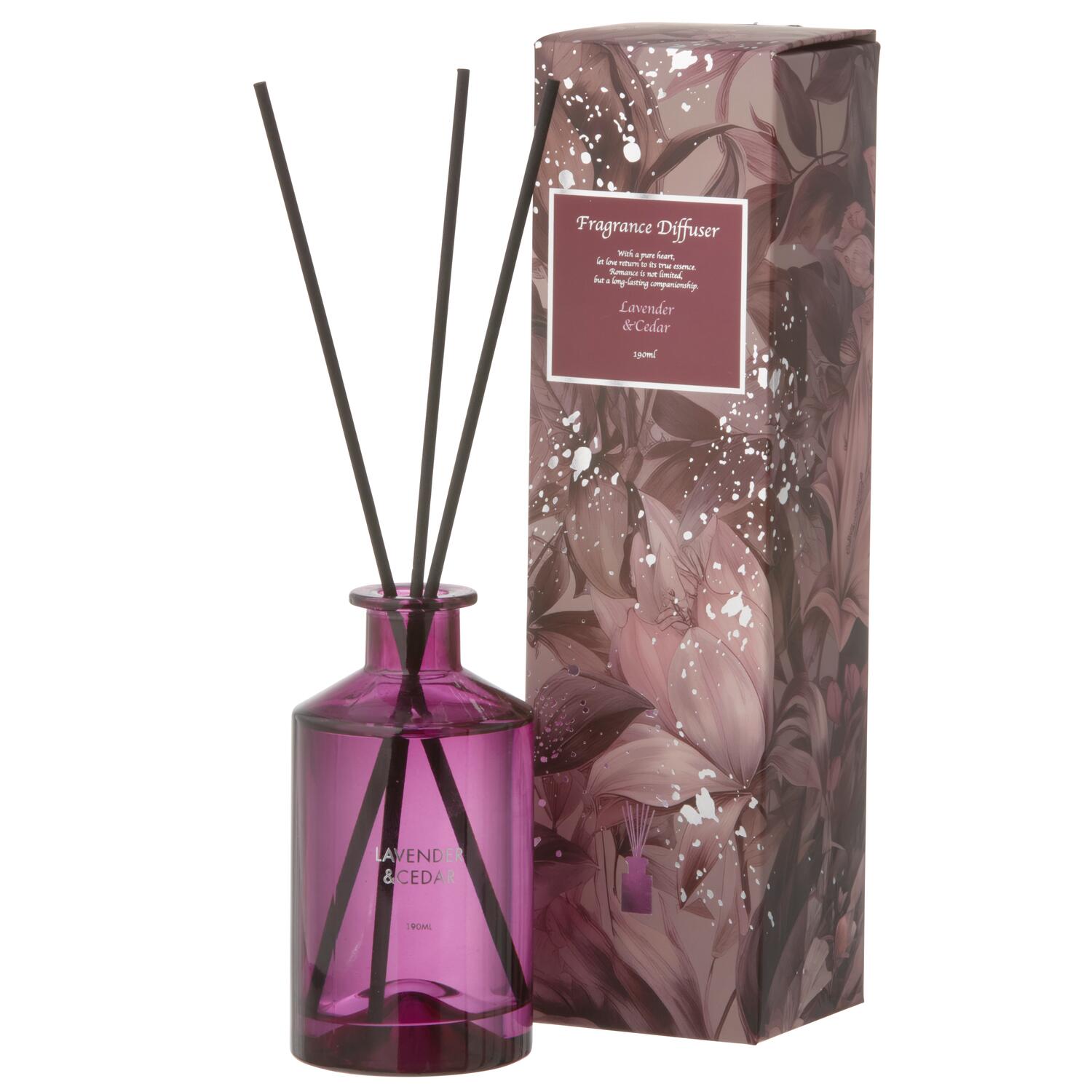 Duftpinde, rosa - Lavender & Cedar