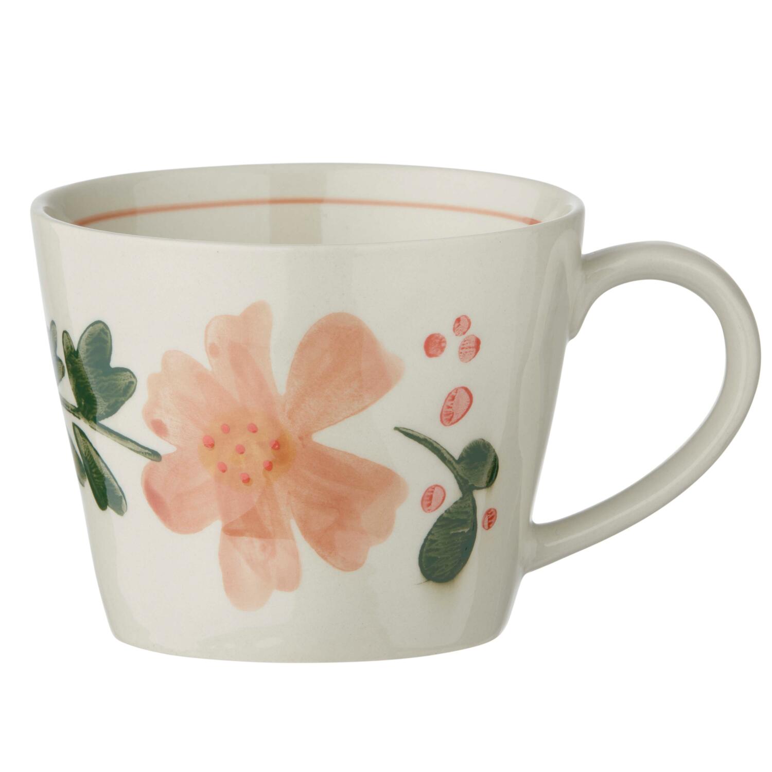 Flower krus, grøn/rosa - 300 ml