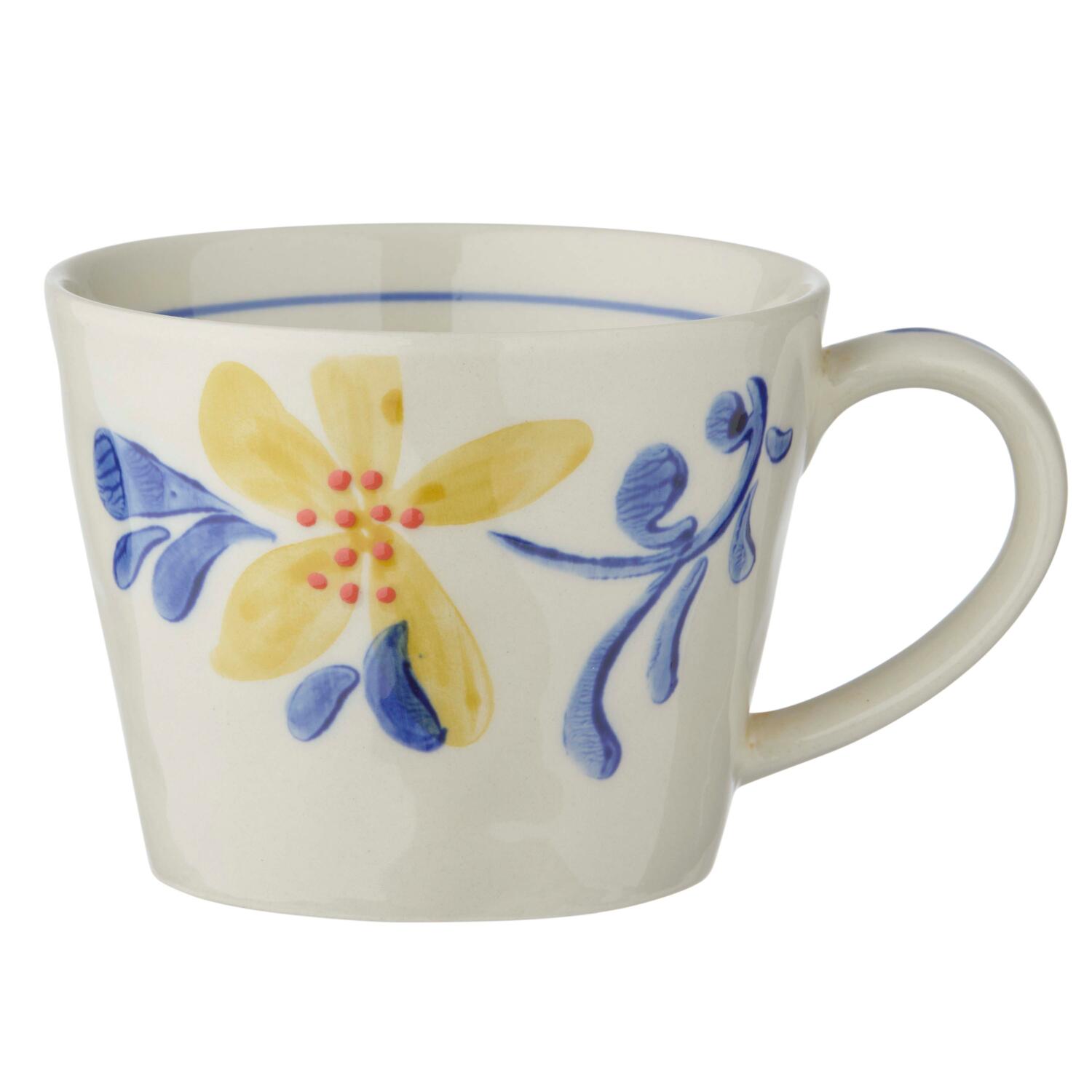 Flower krus, blå/gul - 300 ml
