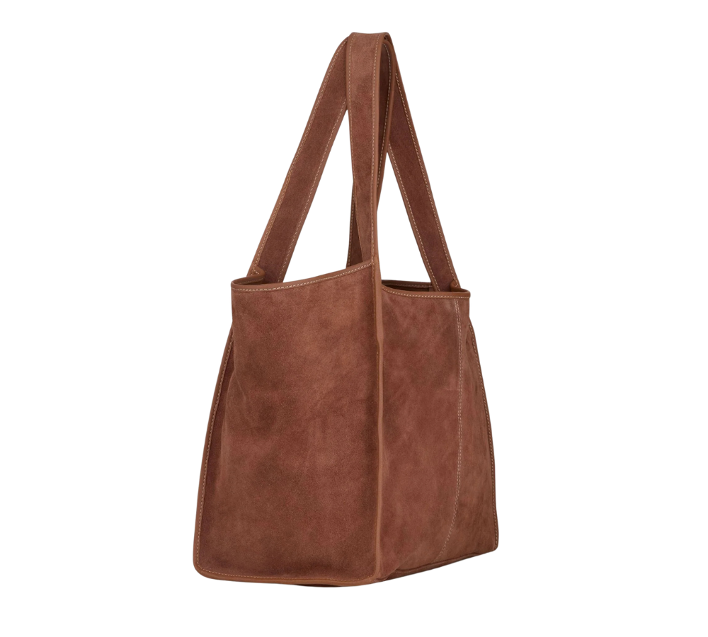 Suede Laurel shopper - Brown Tortoise Shell
