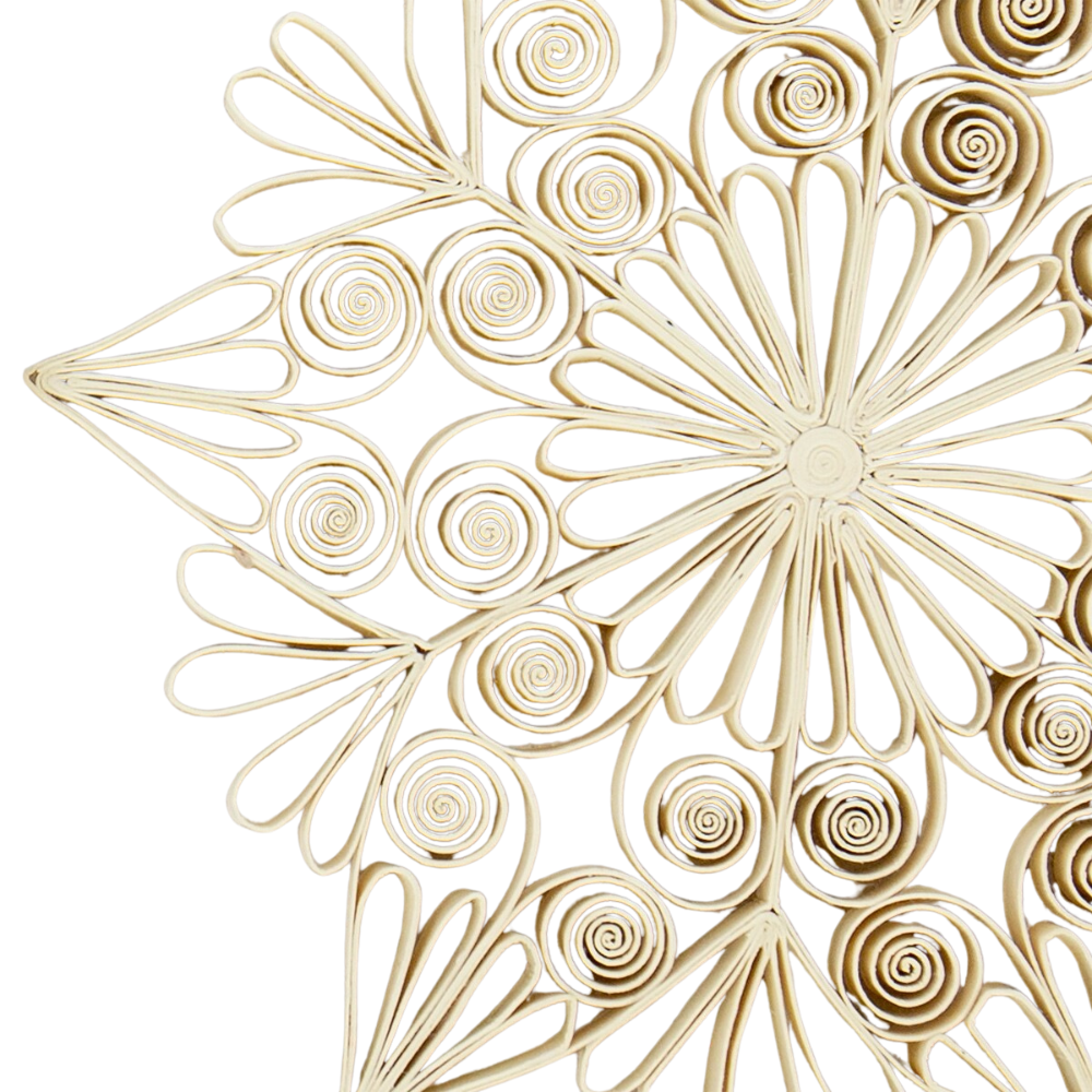 Quilled julestjerne – Offwhite