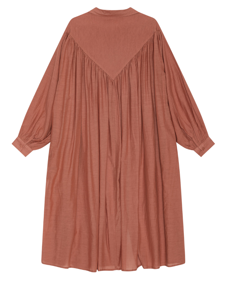 Golden skjortekjole - Dusty Coral