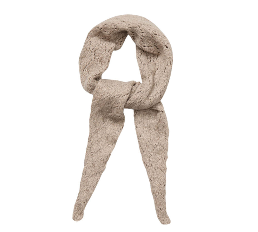 Woona Opalia tørklæde - Dark Beige Melange