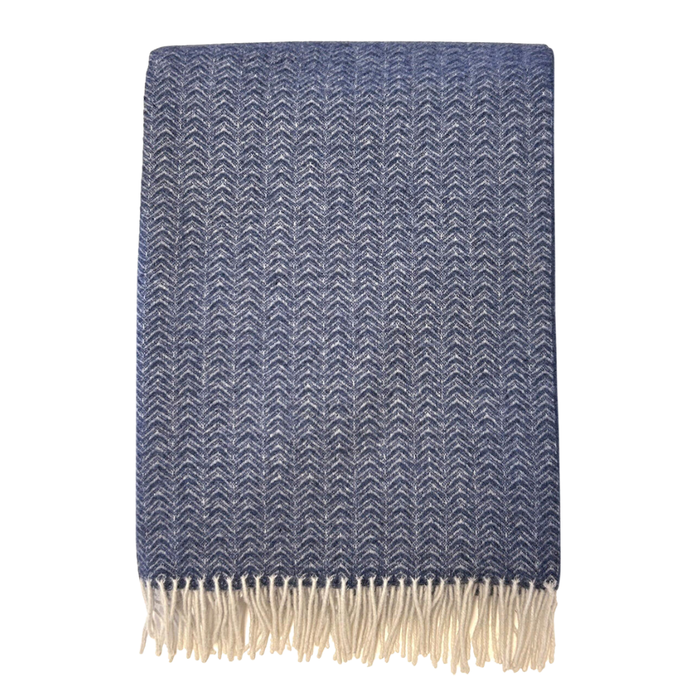 Lucas tæppe - Dark Denim