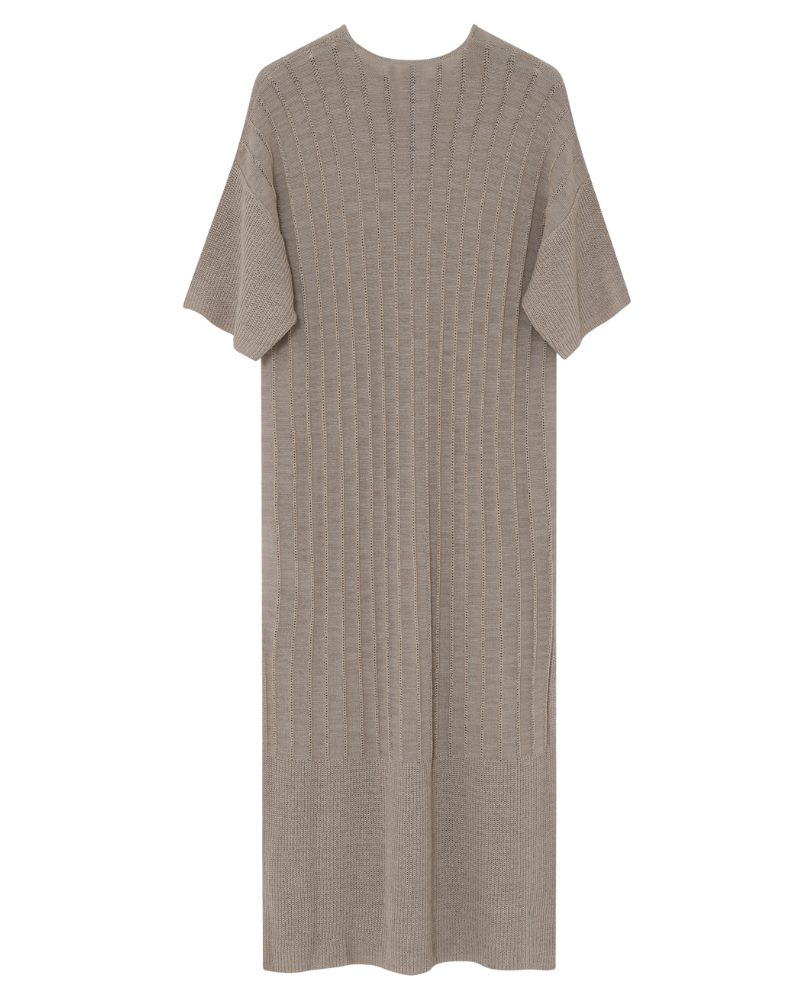 Stellan Summer Linen kjole - Cobblestone