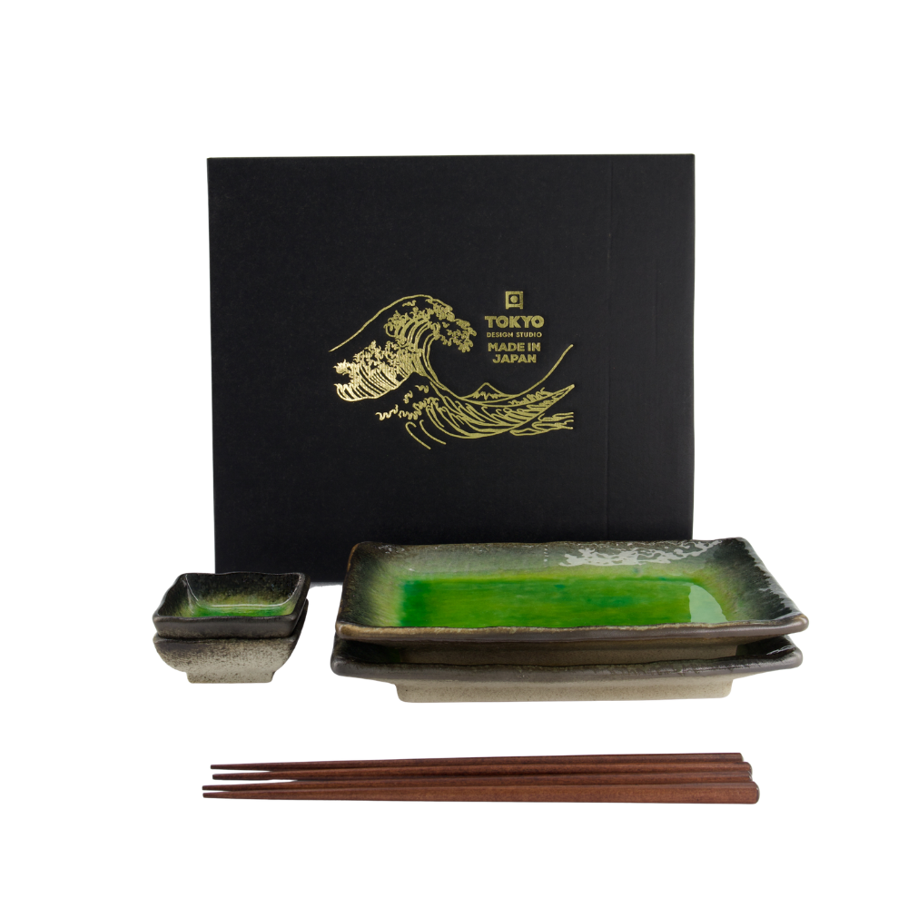 Sushi Yamasaku Hiwa tallerkensæt – Green