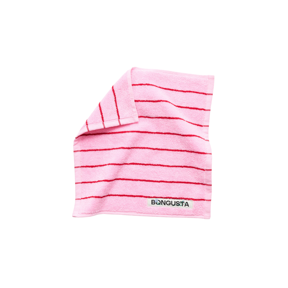 Naram håndklæde - Baby Pink & Ski Patrol Red