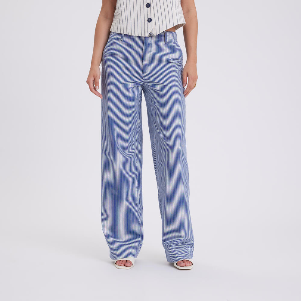 Erica Long jeans - Blue Stripe